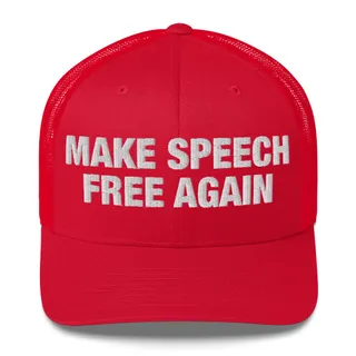 Make Speech Free Again Trucker Hat - Red