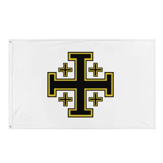Jerusalem Cross Flag