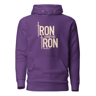 Iron Sharpens Iron Hoodie - Purple
