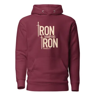 Iron Sharpens Iron Hoodie - Maroon
