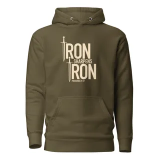 Iron Sharpens Iron Hoodie - Military Green