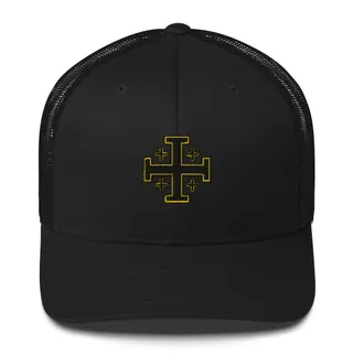 Jerusalem Cross Trucker Cap