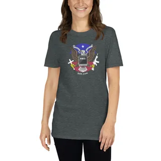 Gab Emblem Color Women's T-Shirt (+1 Yr. PRO) - Grey