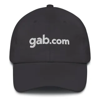 gab.com Logo Dad Hat - Grey
