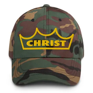 Christ Crown Hat - Green Camo